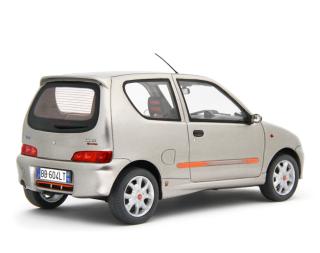 Fiat Seicento Sporting Abarth 1998 Grigio metallizzato Laudoracing 1:18 Resinemodell (Türen, Motorhaube... nicht zu öffnen!)